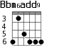 Bbm6add9 для гитары - вариант 2