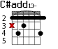 C#add13- для гитары - вариант 1