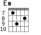 Em для гитары - вариант 7
