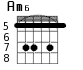 Am6 для гитары - вариант 2