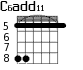 C6add11 для гитары - вариант 4