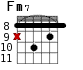 Fm7 для гитары - вариант 5