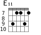 E11 для гитары - вариант 5