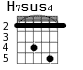 H7sus4 для гитары - вариант 3