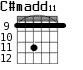 C#madd11 для гитары - вариант 4