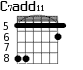 C7add11 для гитары - вариант 4
