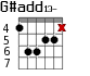 G#add13- для гитары - вариант 3