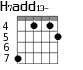 H7add13- для гитары - вариант 4