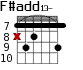 F#add13- для гитары - вариант 4