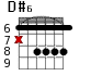 D#6 для гитары - вариант 3