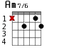 Am7/6 для гитары - вариант 1