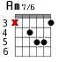 Am7/6 для гитары - вариант 3