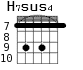 H7sus4 для гитары - вариант 5