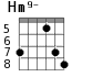 Hm9- для гитары - вариант 3