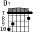 D7 для гитары - вариант 4