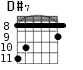 D#7 для гитары - вариант 4