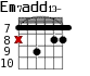 Em7add13- для гитары - вариант 5