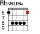 Bb6sus4 для гитары - вариант 4