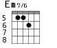 Em7/6 для гитары - вариант 6