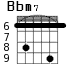 Bbm7 для гитары - вариант 3